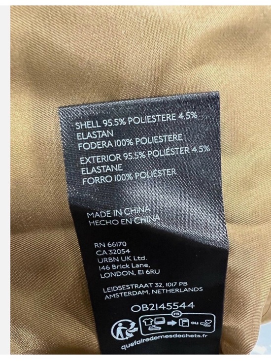 Women's Double-Breasted Faux Tan Suede Long Coat - Picture 5 of 5